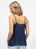 Cyberjammies Madelyn Strappy Cami Pyjama Top, Navy