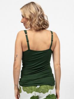 Cyberjammies Marina Hidden Support Strappy Pyjama Top - view 2, Olive