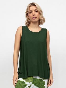 Cyberjammies Marina Jersey Pyjama Vest Top, Olive