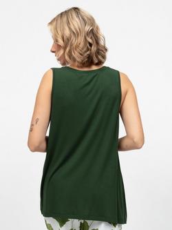Cyberjammies Marina Jersey Pyjama Vest Top - view 2, Olive