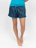 Cyberjammies Marina Stripe Pyjama Shorts, Navy