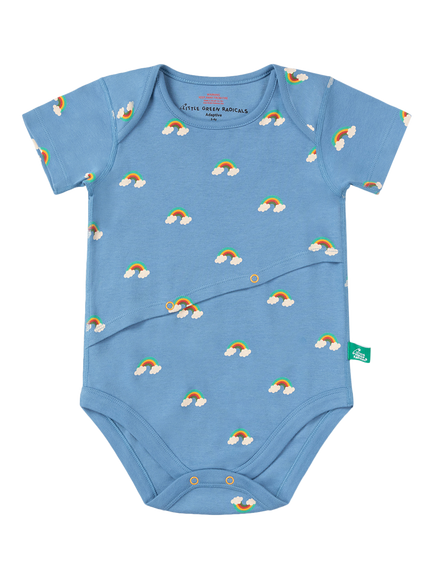 Little Green Radicals Kids' Adaptive Bodysuit, Blue/Multi, Blue/Multi