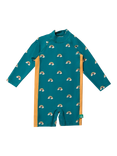 Little Green Radicals Kids' Adaptive SPF Protective Sunsuit, Teal/Multi