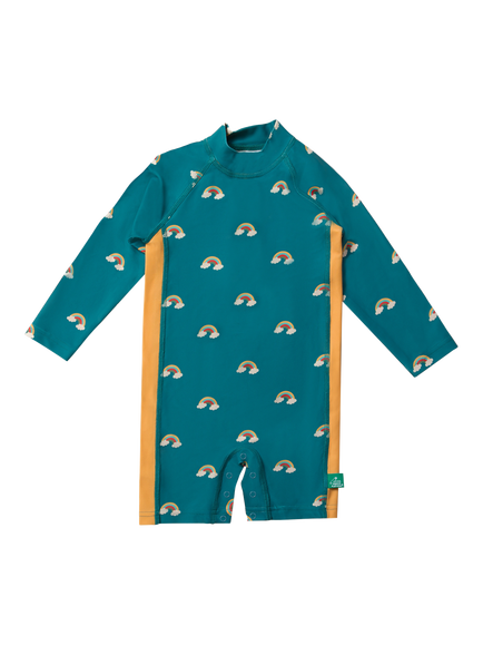 Little Green Radicals Kids' Adaptive SPF Protective Sunsuit, Teal/Multi, Teal/Multi