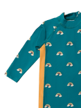 Little Green Radicals Kids' Adaptive SPF Protective Sunsuit, Teal/Multi