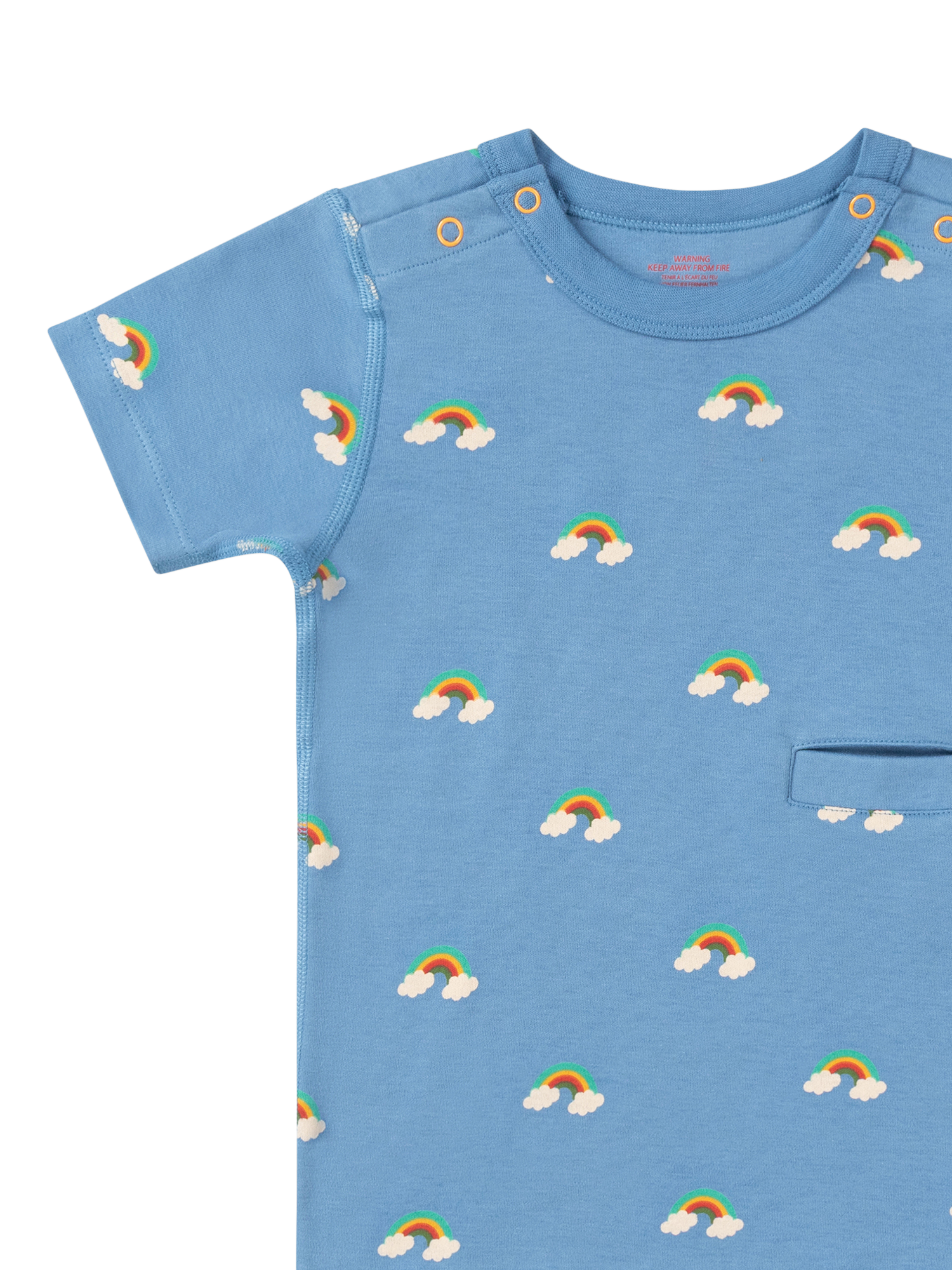 Product image 2 of 4, which shows Little Green Radicals Adaptive Short Sleeved T-Shirt, Blue/Multi, 2-3 years