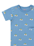 Little Green Radicals Kids' Adaptive Short Sleeved T-Shirt, Blue/Multi