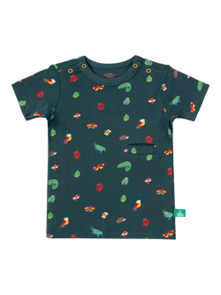 Little Green Radicals Kids' Adaptive Short Sleeved T-Shirt, Green/Multi, Green/Multi