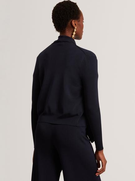 Ted Baker Waterfall Front Cardigan - view 2, Navy