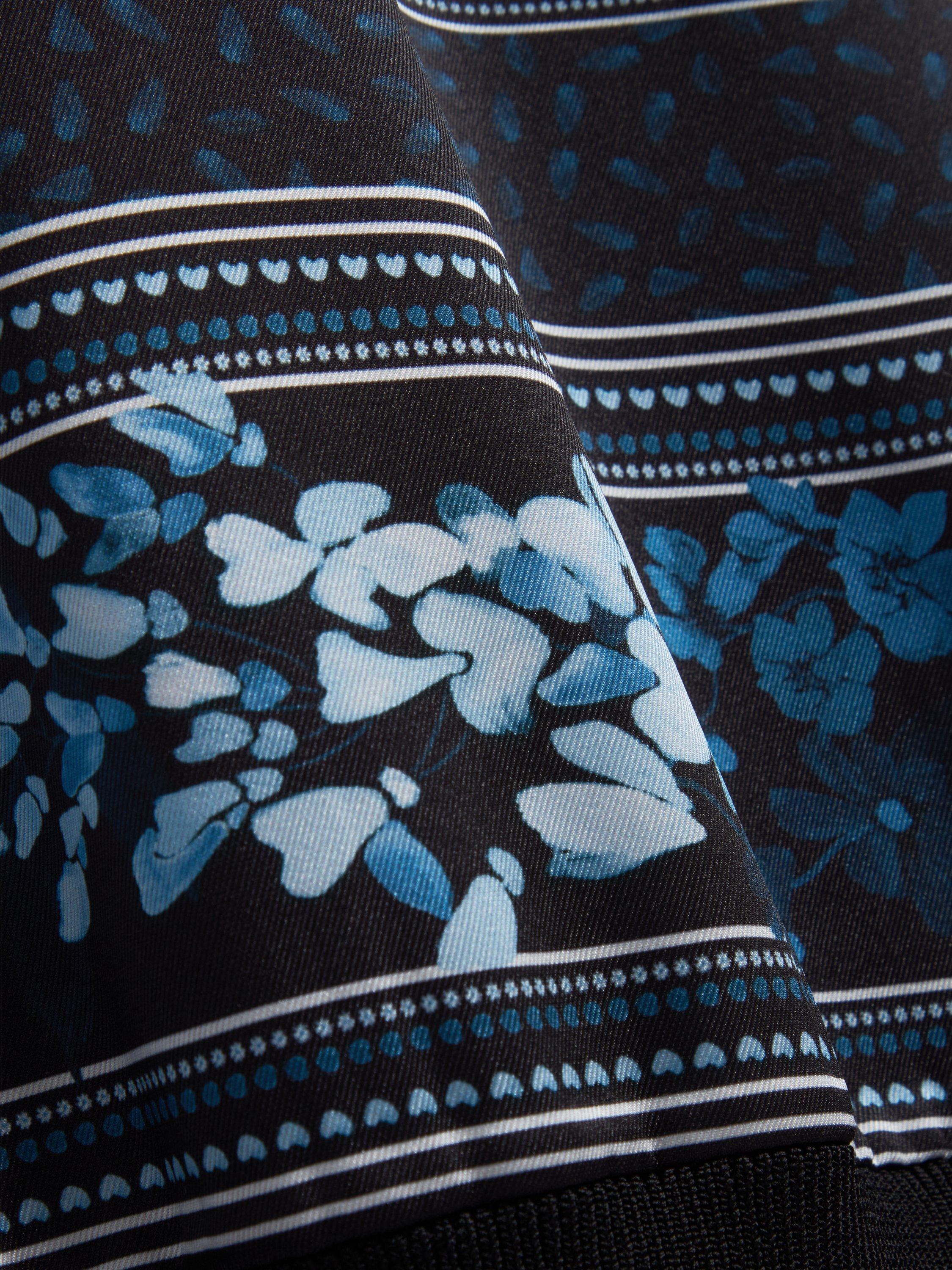 Product image 6 of 6, which shows Ted Baker Short Sleeve Crew Neck Mini Shift Dress, Black/Multi, 8