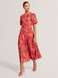 Ted Baker Floral Print Midi Dress