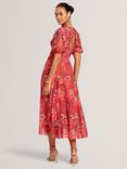 Ted Baker Floral Print Midi Dress