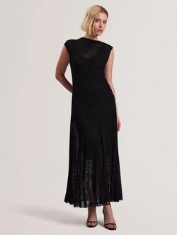 Ted Baker Sheer Sleeveless Maxi Dress, Black
