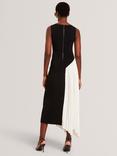 Ted Baker Contrast Panel Sleeveless Midi Dress