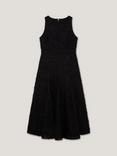 Ted Baker Textured Rose Midi Dress, Black