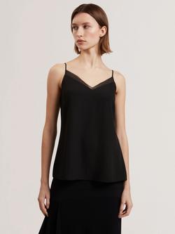 Ted Baker Chiffon Trim Cami Top, Black