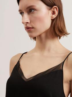 Ted Baker Chiffon Trim Cami Top - view 2, Black