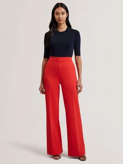 Ted Baker Knitted Crew Neck T-Shirt, Navy