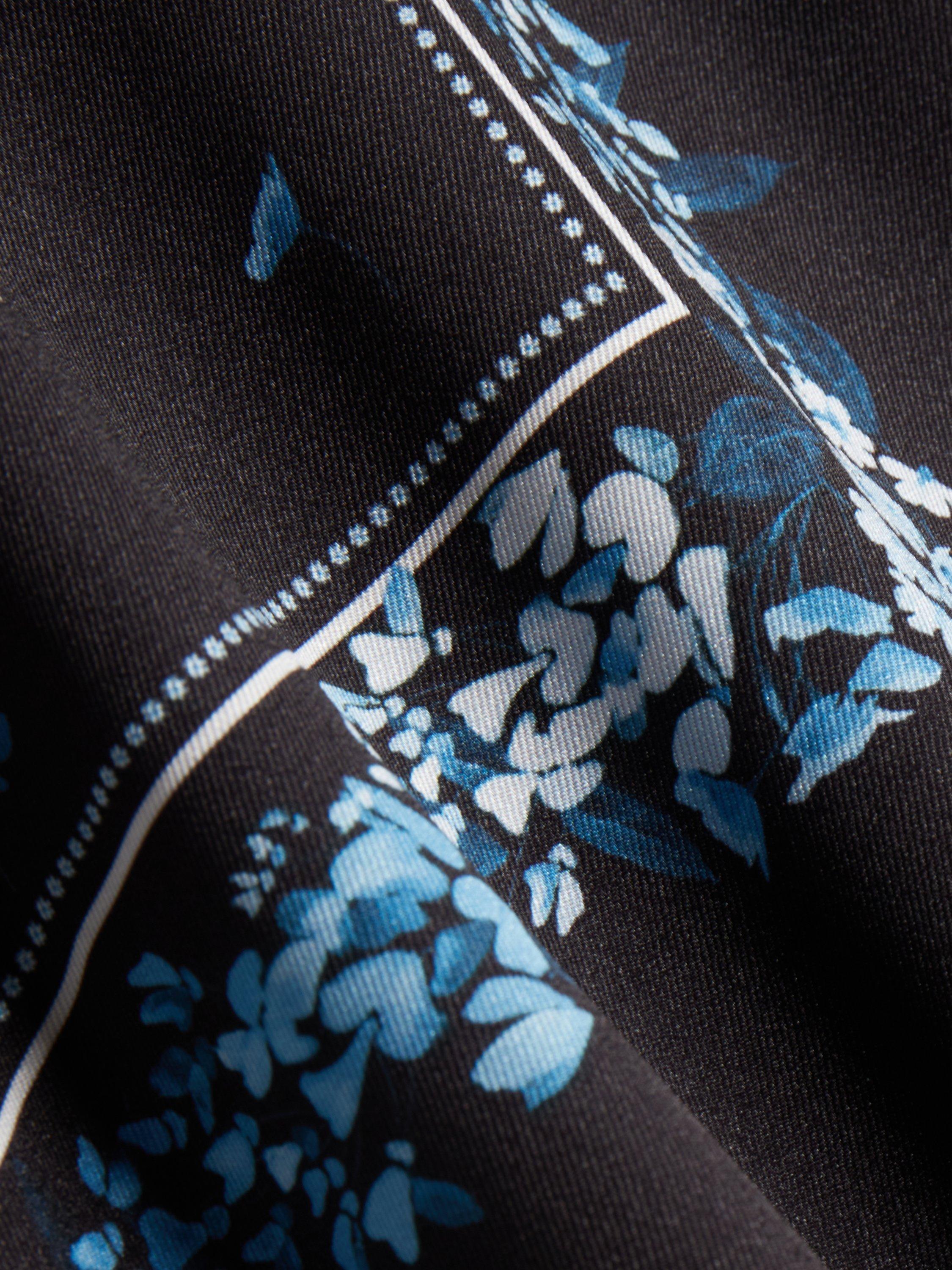 Product image 6 of 6, which shows Ted Baker Crew Neck Sleeveless Tank Top, Black/Multi, 6