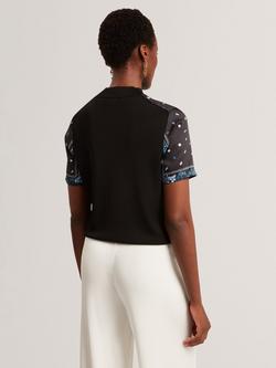 Ted Baker Crew Neck Sleeveless T-Shirt - view 2, Black/Multi