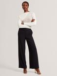 Ted Baker Wide Leg Culottes, Navy