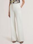 Ted Baker High Waist Flared Trousers, White