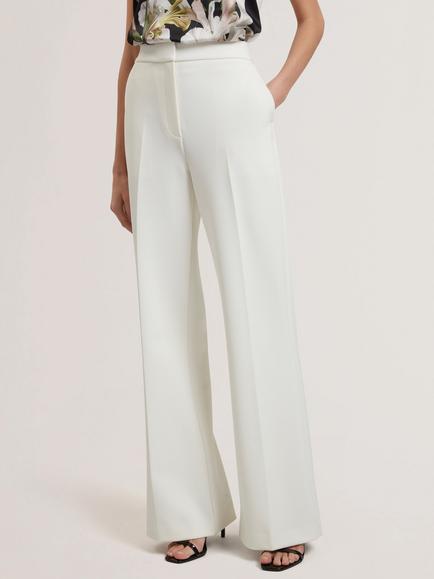 Ted Baker High Waist Flared Trousers, White - view 2, White