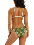 Accessorize Palm Tie Side Bikini Bottoms, Khaki