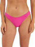 Accessorize Textured Bikini Bottoms, Pink