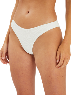 Accessorize Shell Jacquard Bikini Bottoms, White, White