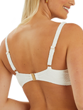 Accessorize Shell Jacquard U-Front Bikini Top, White