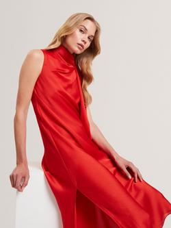 Ted Baker Goana Sleeveless Cowl Neck Midi Sheath Dress - view 2, Red