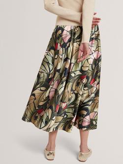 Ted Baker Alhie Abstract Midi Skirt, Multi - view 2, Multi