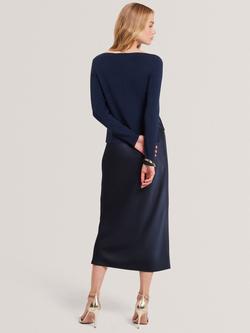 Ted Baker Machar 2in1 Knitted Slim Midi Dress - view 2, Navy
