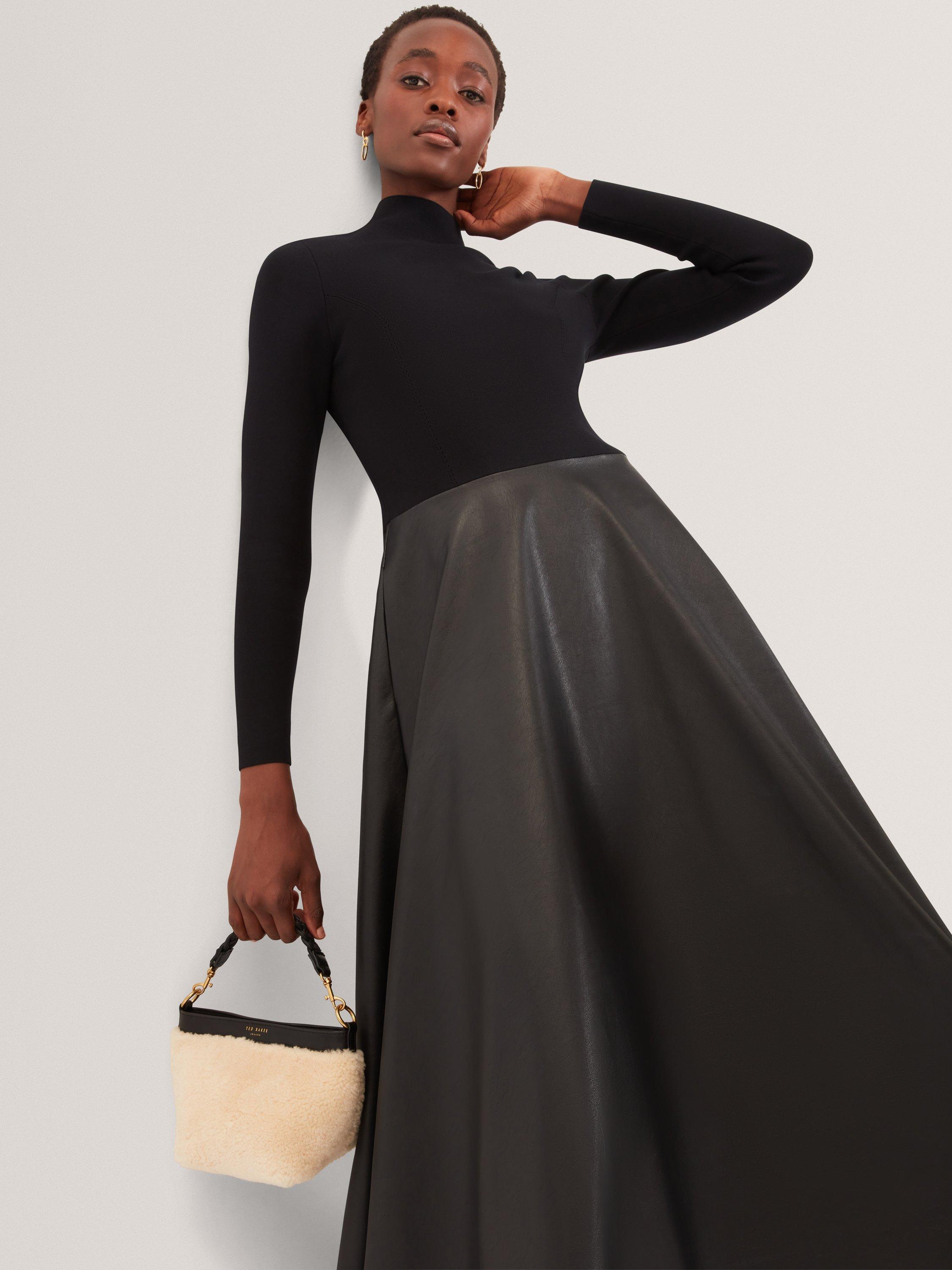 Product image 2 of 7, which shows Ted Baker Noviva A-Line Midi Dress , Black, 8