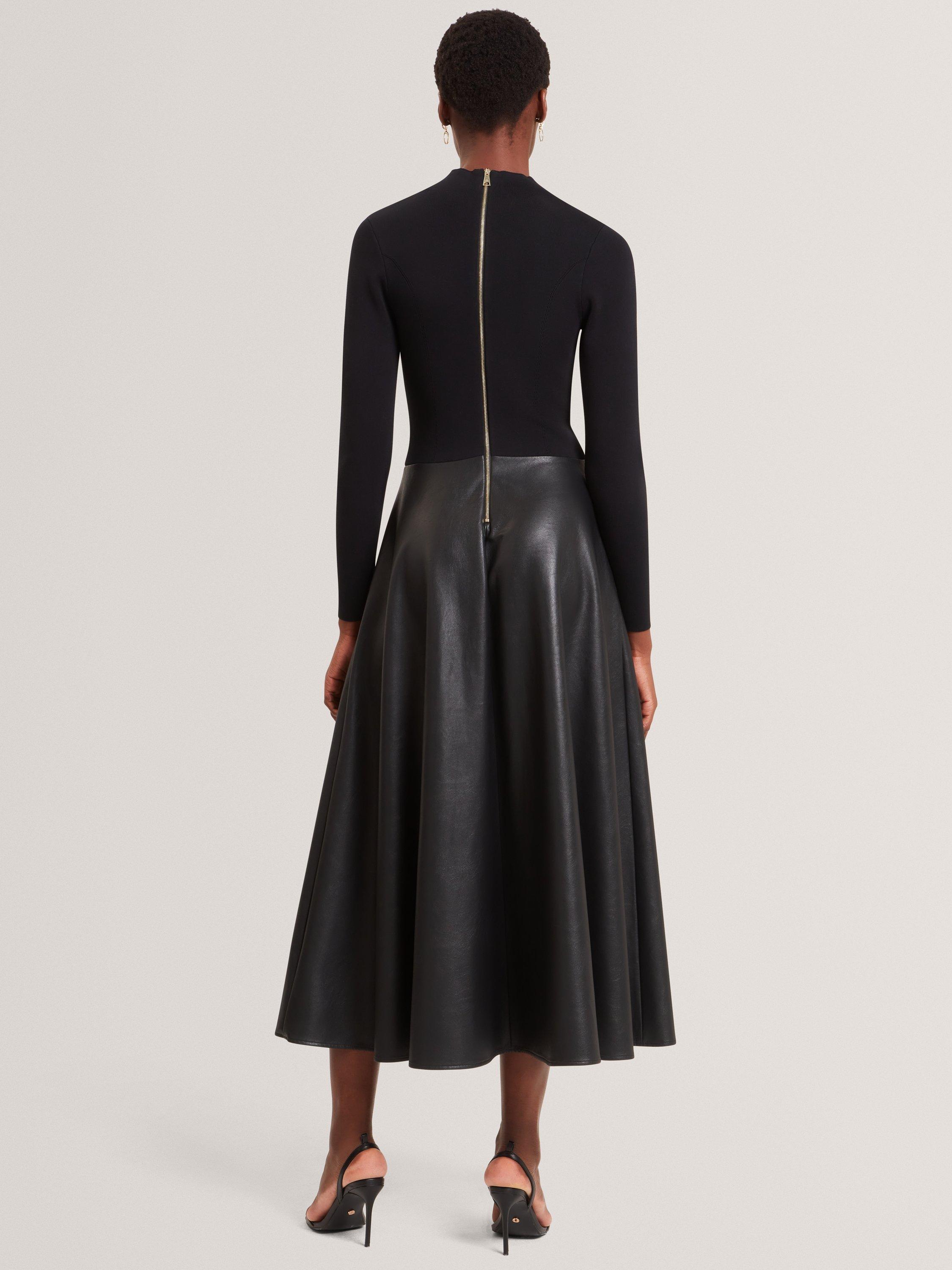 Product image 3 of 7, which shows Ted Baker Noviva A-Line Midi Dress , Black, 8