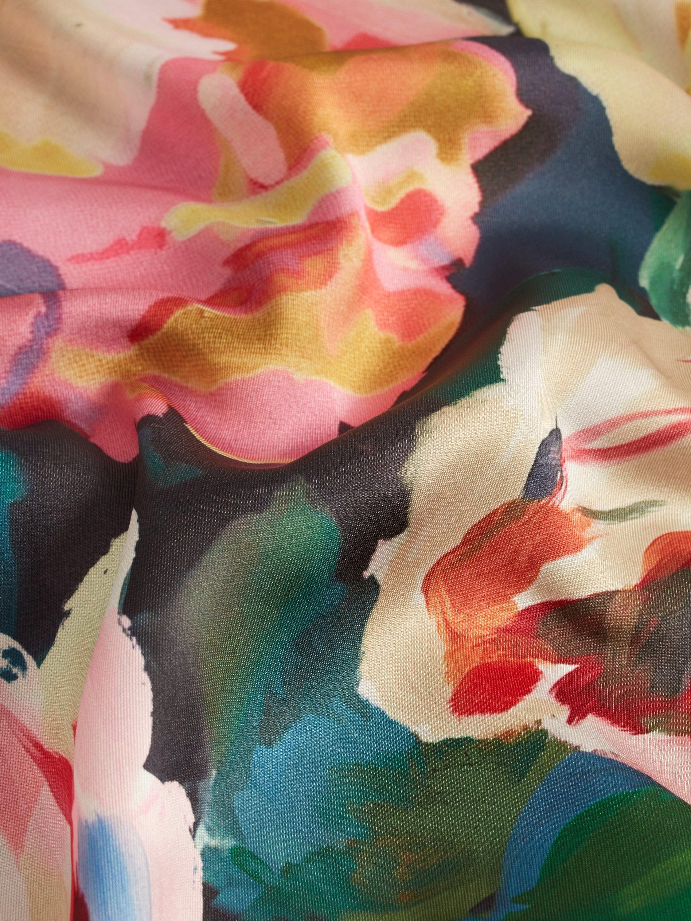 Product image 7 of 7, which shows Ted Baker Remmiia Abstract Print Woven Jumper , Navy/Multi, 8