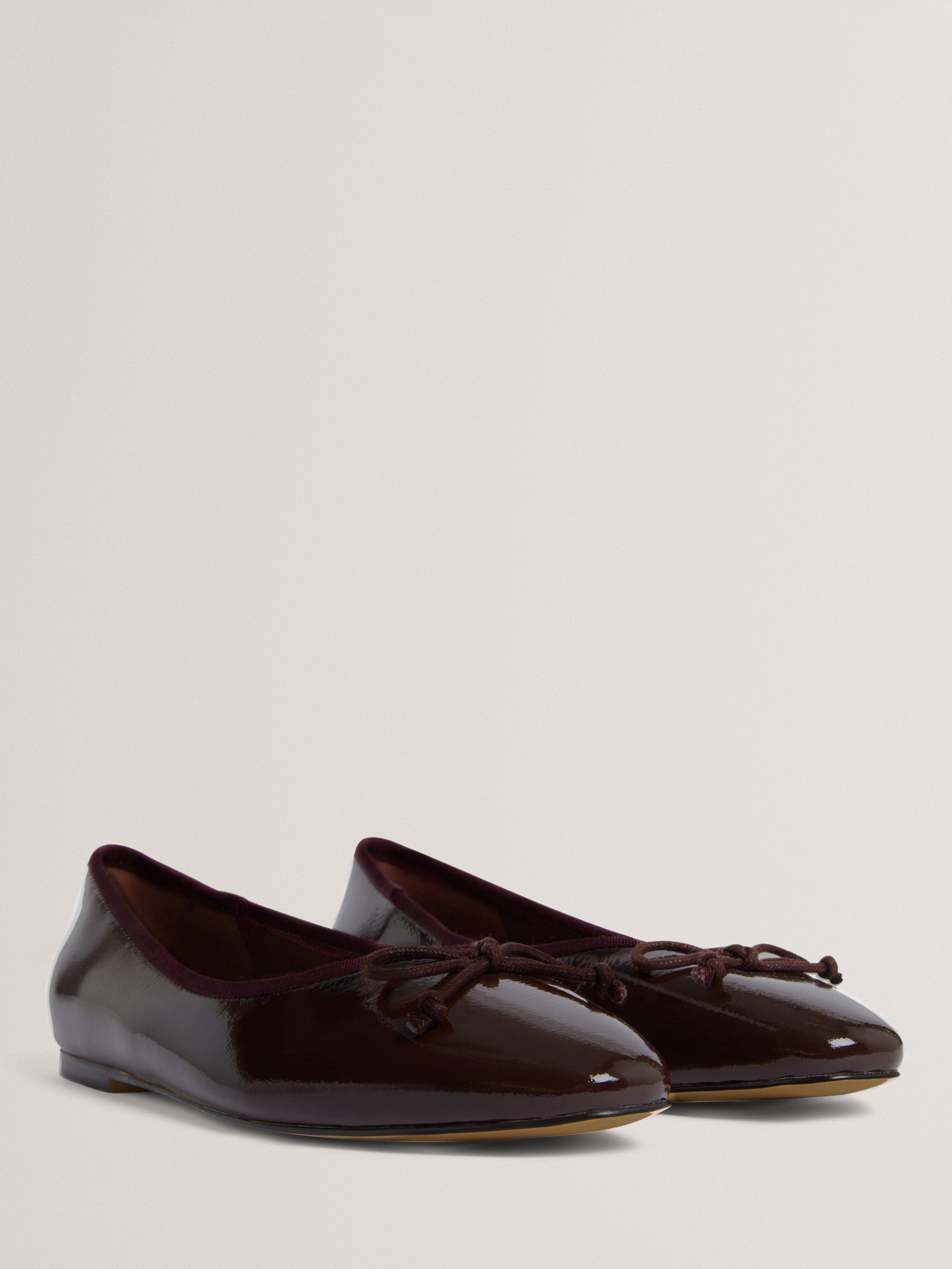 Product image 3 of 5, which shows Ted Baker Balleri Classic Patent Leather Pumps, Burgundy, 4