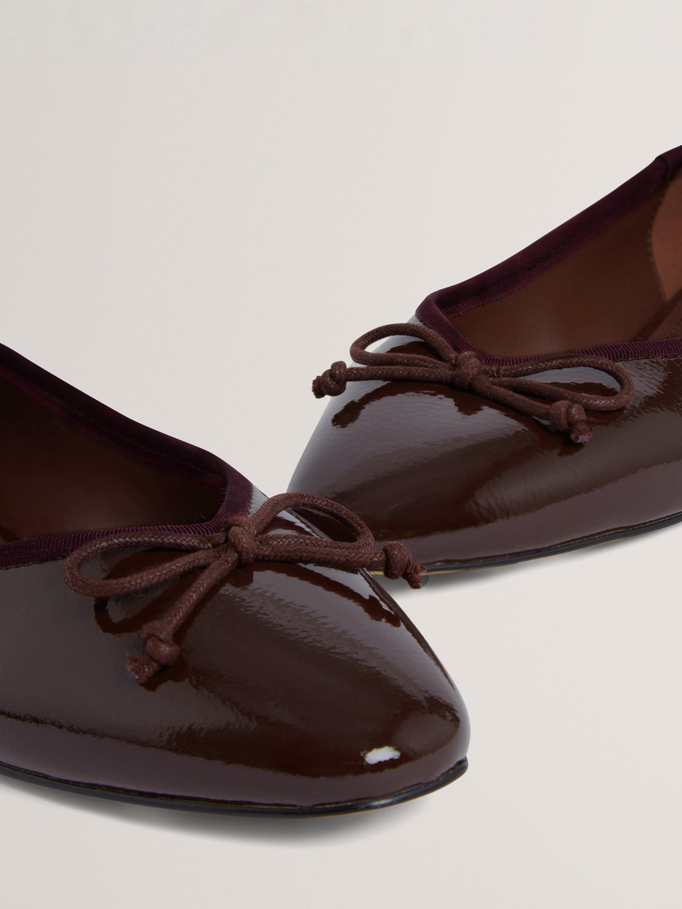 Product image 4 of 5, which shows Ted Baker Balleri Classic Patent Leather Pumps, Burgundy, 4