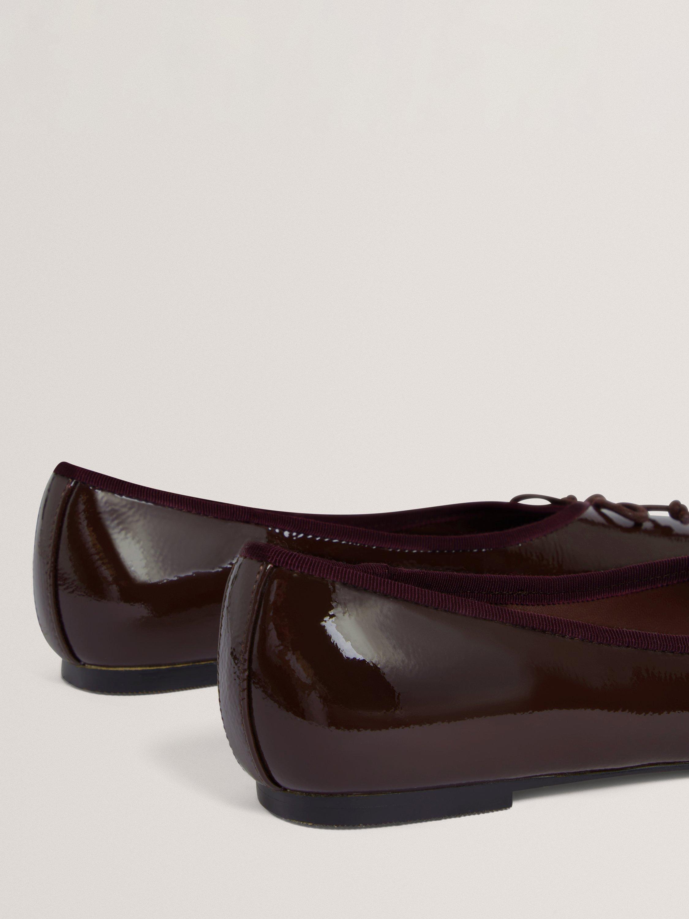 Product image 5 of 5, which shows Ted Baker Balleri Classic Patent Leather Pumps, Burgundy, 4