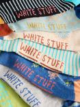 White Stuff Printed Ankle Socks, Pack of 7, Blue/Multi