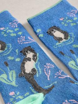 White Stuff Otter Ankle Socks, Dark Blue - view 2, Dark Blue