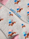 White Stuff Dachshund Ankle Socks, Light Grey