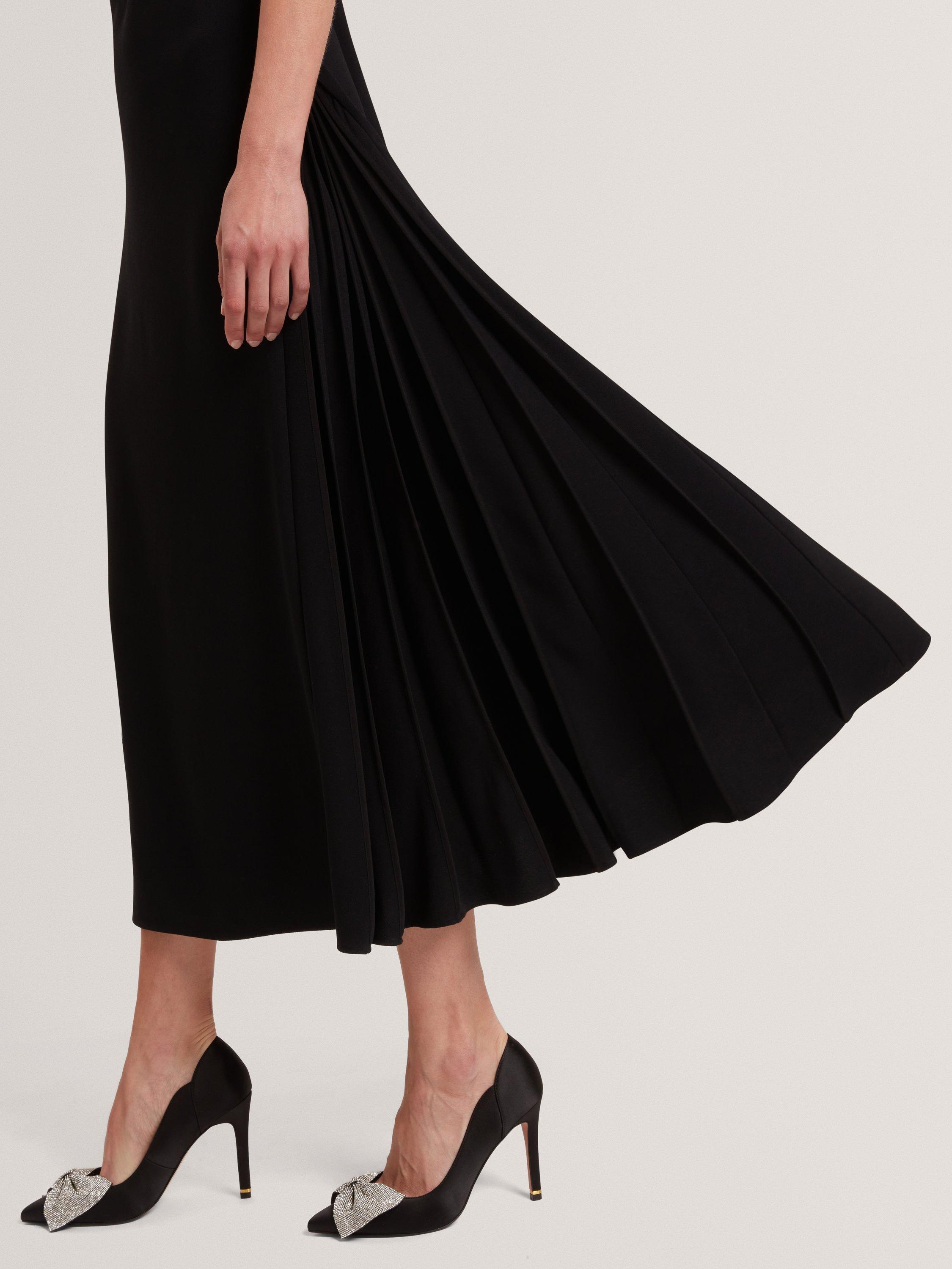 Product image 5 of 6, which shows Ted Baker Dahrcy Sleeveless Midi Dress, Black, 12