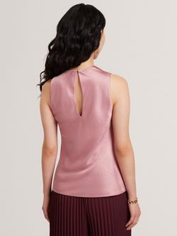 Ted Baker Zepha Drape Neck Top - view 2, Pink