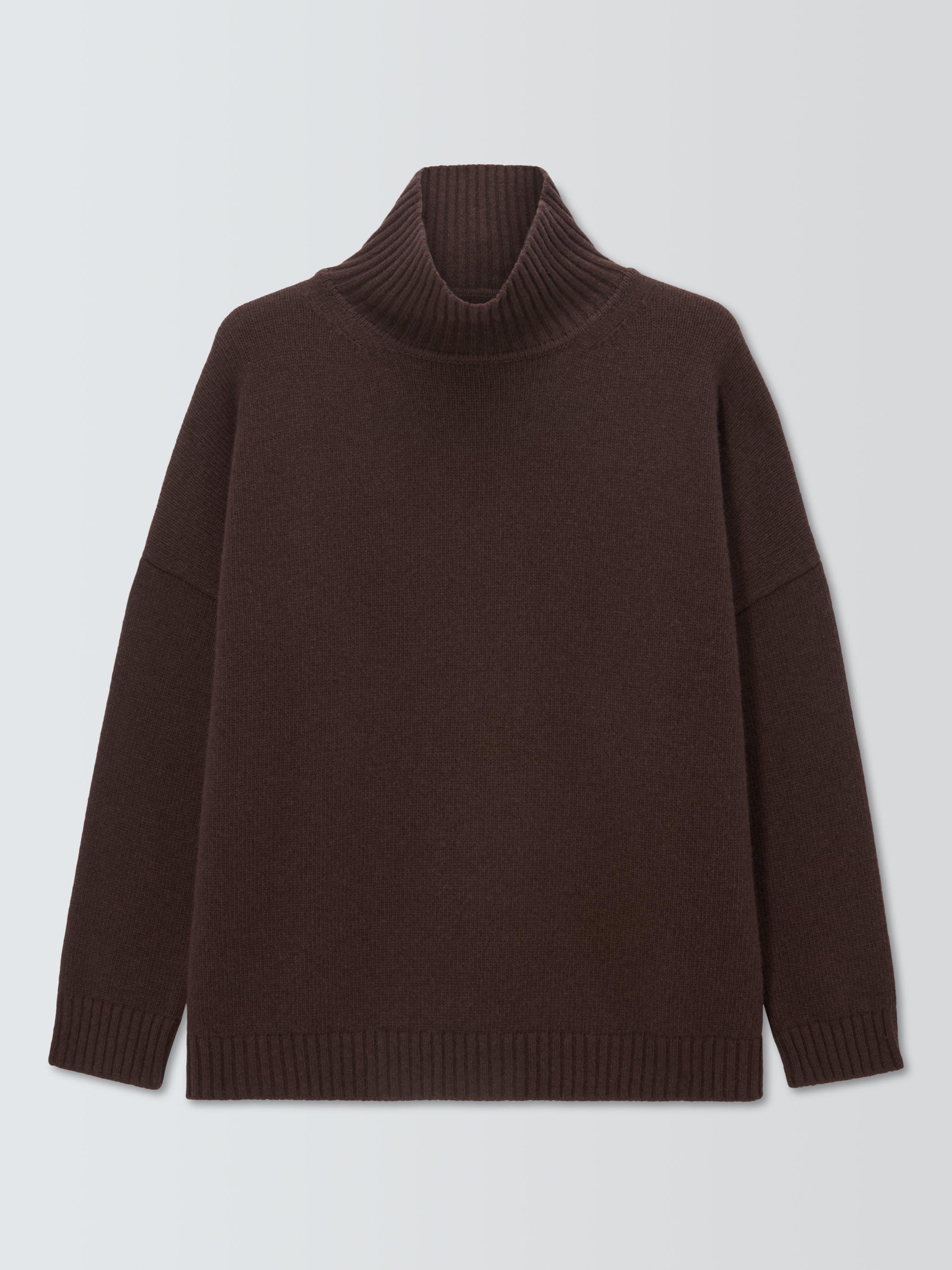 Product image 4 of 6, which shows Weekend MaxMara Borgia Funnel Neck Pure Wool Jumper, Chocolate, S