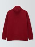 Weekend MaxMara Borgia Funnel Neck Pure Wool Jumper, Berry Red