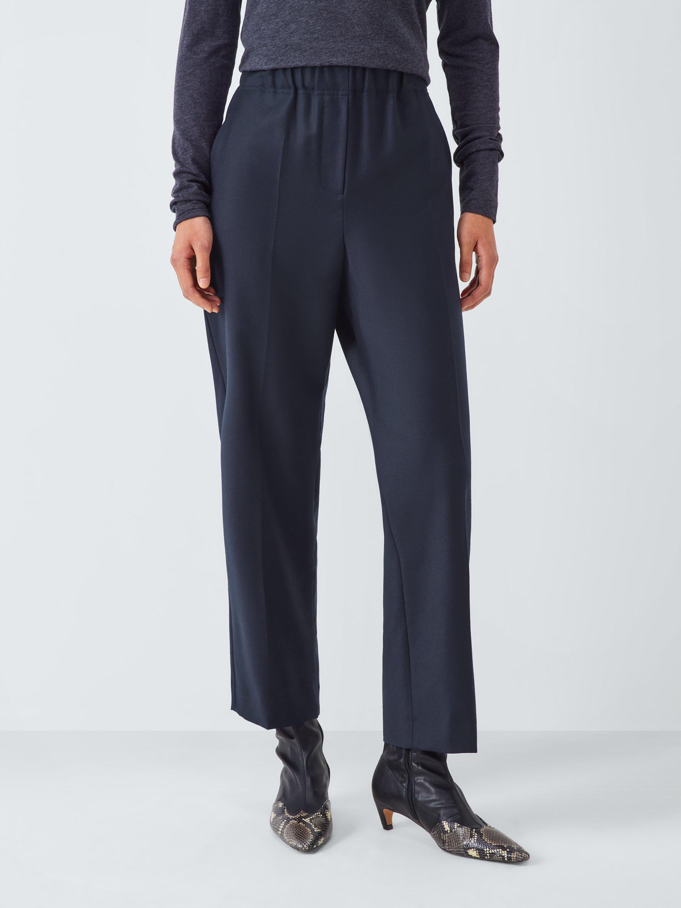 Weekend MaxMara Hateley Wool Rich Trousers, Navy