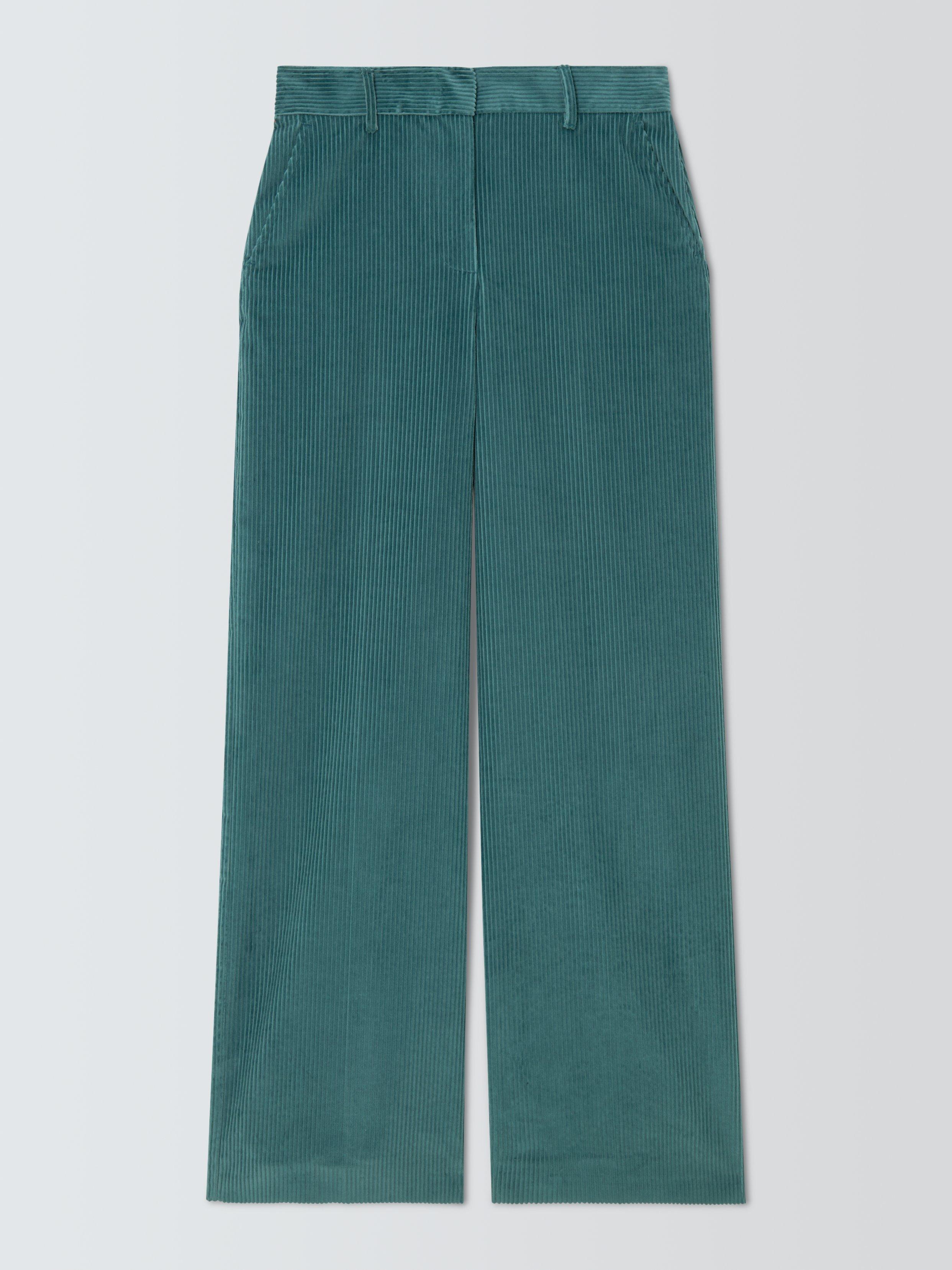 Product image 4 of 6, which shows Weekend MaxMara Tania Corduroy Trousers, Teal, 18