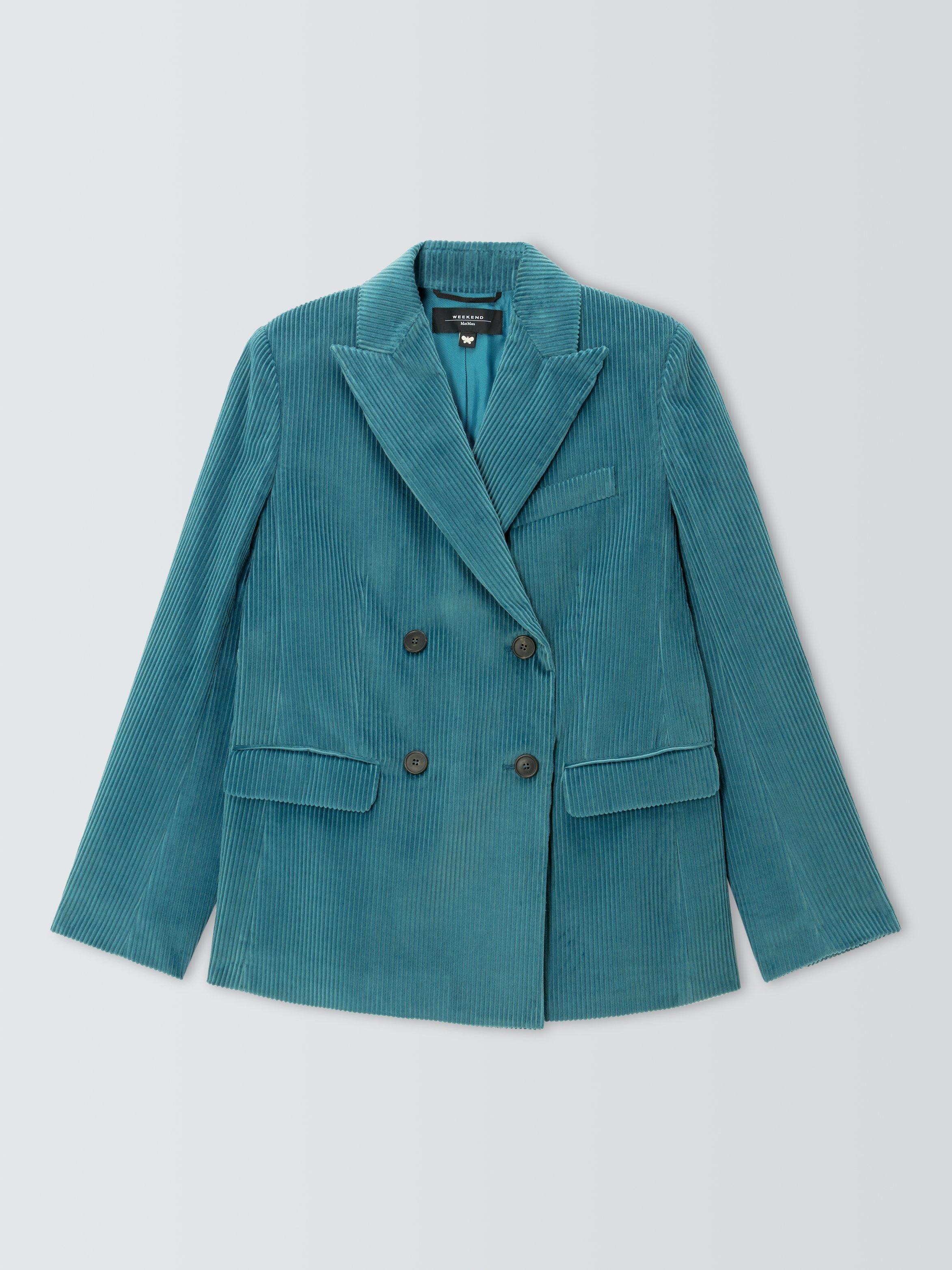 Product image 4 of 5, which shows Weekend MaxMara Katanga Corduroy Jacket, Teal, 6